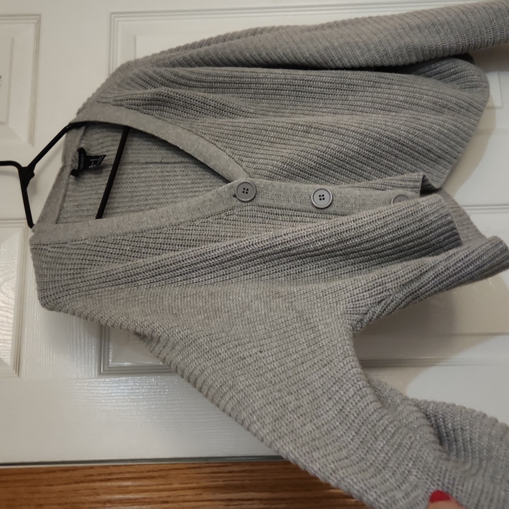 Forever 21 Gray Knit Cardigan